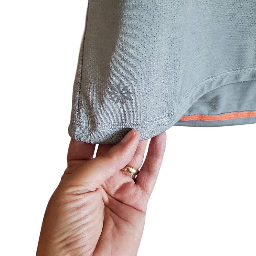Athleta Hooded Short Sleeve Pull Over‎ Cover Up Blouse Medium - Picture 6 of 15